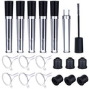 Empty Mascara Tubes 6 Packs 7.5ml Reusable Container Bottle Tube for Eyelash Growth Oil Funnels Plugs Set for Castor Oil DIY