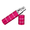 Travel Portable Refillable Perfume Atomizer Bottle Pump Spray Case Rose Red