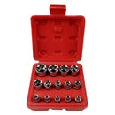 14pcs Chrome Vanadium Steel Hex Bit Wrench Socket Set 1/4" 3/8" 1/2" E4-E24