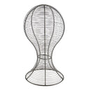 Durable Long Use Metal Hat Cap Helmet Rack Hair Wig Holder Storage Display Stand for Home Shop Use Silver Black