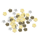 60pcs Multicolor Word Plate Charms Pendants for Garment Bags Accessories