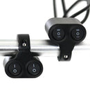 Motorcycle 7/8'' Handlebar Headlight Spot Light Dual On-Off-On Switch Waterproof
