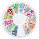 600pcs 3D Nail Art DIY Glitter Decoration Round Rivet Shaped