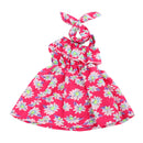 Summer Outfit One Shoulder Dress & Hair Band for 18inch American Girl Our Generation My Life Dolls Accessories Rose Red