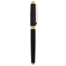 Portable Metal Fountain Pen with Fine Nib for Christmas Birthday Business Gift Collection Black 14cm