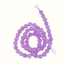 6mm Faceted Jade Round Gemstone Beads For Jewelry Bracelet Necklace Making Accessory 15.5" Purple