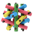 Wooden Intelligence Toy Kong Ming Lock Take out the Red Ball Brain Teaser Educational Toys for Kids Children
