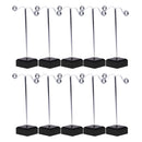 10pcs 11.5cm Height Earrings Display Stand Jewelry Organizer Holder Black