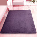 Fluffy Rug Anti-Skid Shaggy Area Rug Bedroom Carpet Floor Mat Dark Purple