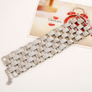 Lady Party Jewelry Hand Chain Punk Silver Antique Heavy Metal Dull Polish Bracelet