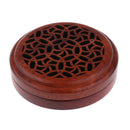 Traditional Wooden Incense Stick Holder Box Inlay Cone Burner Ash Catcher