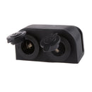 Twin way 12v in Car Boat Aux Socket Motorbike Cigarette Adapter Auxillary Dash