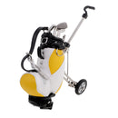 Mini Desktop Golf Cart Bag Holder And Golf Club Pen Office Desk Novelty Gift - Random Color