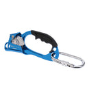 Rock Climbing Ascender for Right Hand Blue with Auto Lock Carabiner