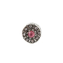 5pcs Crystal Rhinestone Antique Silver Big Hole Spacer Charm Beads 11 X 7mm