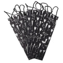 5 Pieces Wine Champagne Paper Bags for Wedding Birthday Party Silver