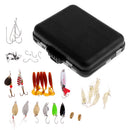 Fishing Lure Set Kit Spoon Lures Lot 35 Spinner Bait Pike Salmon Bass Tackle