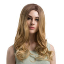 Fashion Natural Full Wig Blonde Women Long Curly Wavy Synthetic Hair Wig Resistant Party Cosplay
