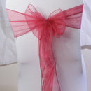 Sweet Cute Organza Chair Cover Bow Sashes Ribbons Wedding Party Birthday Banquet Decor Pink