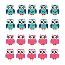 20 Pieces Cute Owl Postcard Photo Paper Pegs Pin Clothespin Wood Clips Craft