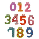10pcs Multicolored Wooden Number Magnets 0-9 Refrigerator Magnets Kids Toy