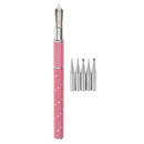 Pink Gel Design Painting Pen Nail Art Brush Set For Salon Manicure DIY Tools