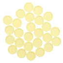Set of 24 Pieces Plastic Currency Chips Poker Casino Chips Board Game with Crown Pattern DIY Craft Party Fun Yellow