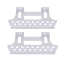 2pcs Silver Metal Foot Pedal Plates for 1:10 Axial SCX10 RC Crawler Car Accessories