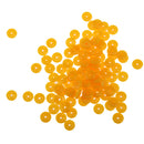100x Resin Spacer Beads Washer Beads Jewellery Making Crafts Yellow