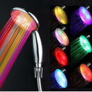 Plastic 7-Color Flicker LED Shower Head Silver 220mm