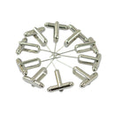 10pcs Cufflinks Cuff Link Silver Blanks Findings Mens Personalized Cuff Link