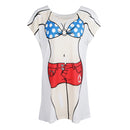 Funny Women Polka Dots Bikini Cover-up T-shirt Tee Top Birthday Gift Pajamas