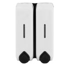 350ml Double Soap Bathroom Shampoo Lotion Holder Pump Action Dispenser