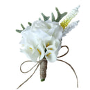Wedding Flower Calla Lily Corsage Groom Best Man Boutonniere Pin Party Decoration