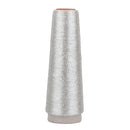 Spool of Silver Silk Metical Embroidery Thread for Sewing Craft 90D