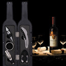 5Piece Wine Bottle Opener Accessories Set with Corkscrew, Pourer & Stopper