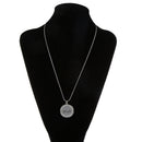 Wedding Party Round Circle Lettering Bride Pendant Necklace for Wedding Gift
