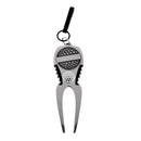 Golfer Club Clip On Golf Divot Tool & Magnetic Ball Marker Pitch Repair Tool