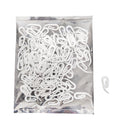 100PCS Glide Drape Curtain Hooks Glider Curtain Voile Rail Track Runner