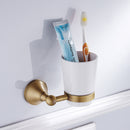 Antique Wall Mounted Tumbler Holder Toothbrush Rack Bathroom Accessories