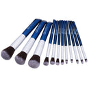 12 Pieces Lip Face Eye Kabuki Comestic Brushes Set for Concealer Bronzer Powder Makeup