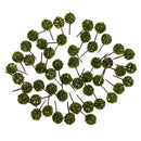 50pieces Model Ball Shaped Trees Train Garden Wargame Diorama 1:75 HO OO Scale Yellow Green