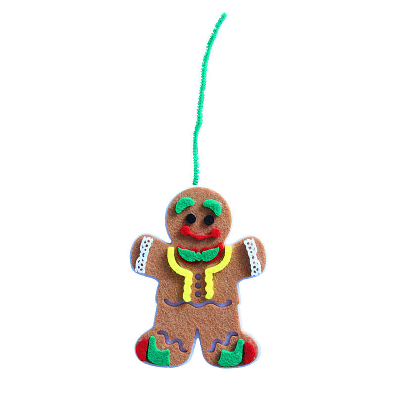 1 Pieces Fabric Gingerbread Man Christmas Tree Hanging Ornaments Xmas Festival Children's Gifts Pendant Home Decorations