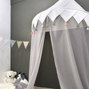 Kids Bed Canopy, Children Hanging Play Tent Mosquito Net for Kids Baby Room Decoration - Gray, 57''D x 28''H