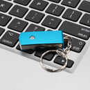 Mini USB2.0 Flash Stick Memory PC Pen Drive Storage Swivel Key Chain Design Sky Blue 4GB