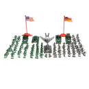 289 Pieces Plastic WWII Soldier 2cm Army Figures Playset For Army Men Sand Scene Model Collection Toy