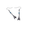 Vintage Bohemian Simple Style Tower Pendant Turquoise Beads Dangle Earrings
