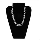 Black Velvet Necklace Earring Jewelry Display Bust Stand Showcase