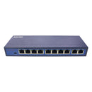 10-Port Ethernet POE Switch with 8 Ports POE + 2 Uplink 10/100Mbps EU Plug