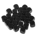 Pack of 25pcs Opaque Black Blank D6 Six Sided Dice Teaching Resources Party Supplies